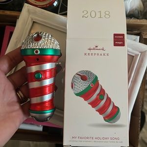 Hallmark 2018 keepsake microphone ornament